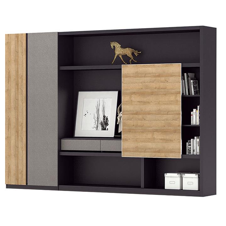 Picture of Tellin Display Unit MDF Natural/Carbon Grey Iniko