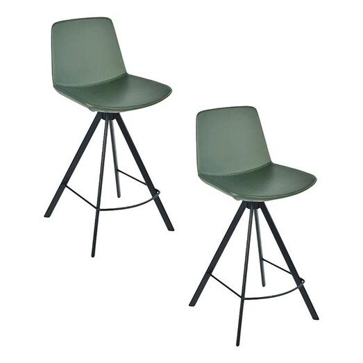 Picture of Teramo Faux Leather Kitchen Stools (Set of 2) Vinyl Assorted casabona Picture of Teramo Faux Leather Kitchen Stools (Set of 2) Vinyl Assorted casabona