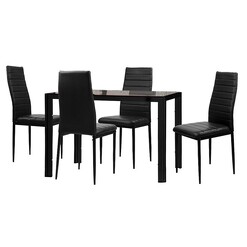 Picture of Termen 5-Piece Dining Set Metal White Resort Living