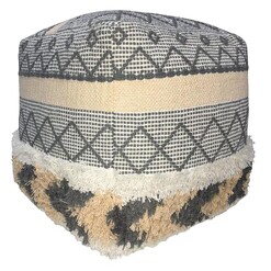 Picture of Thea Kilim Ottoman Cotton Grey/Beige/White Status Collections