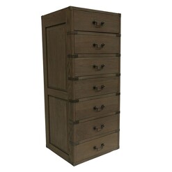 Picture of Theobald Chest of 7 Drawers Wood Natural Homeflex