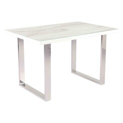 Picture of Thermin Marble Dining Table White Bay Road Designs