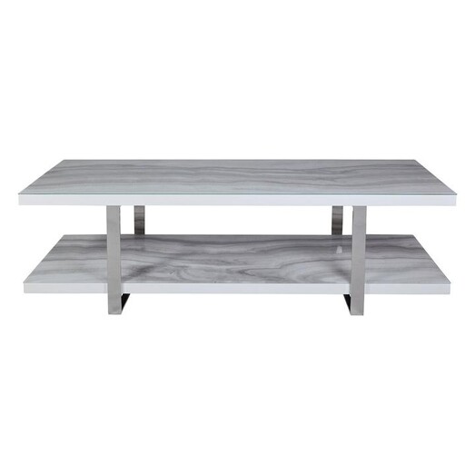 Picture of Thermin Marble Entertainment Unit White Bay Road Designs