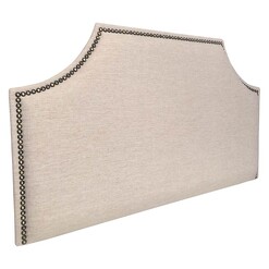 Picture of Thomas Husk Upholstered Bed Head, Timber Legs Polyester Cornermill