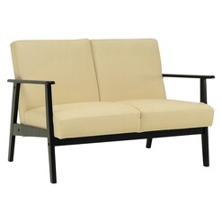 Picture of Thorberg Cream 2 Seater Sofa Wood Ebony/Cream Iniko