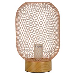 Picture of Tilda Mesh Table Lamp in Pink by Oriel Lighting