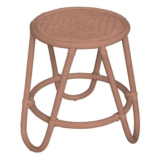 Picture of Tilly Rattan Side Table Blush Pink Emporium Picture of Tilly Rattan Side Table Blush Pink Emporium