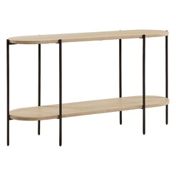 Picture of Tinser Console Table Wood Natural/Black Vida & Co.
