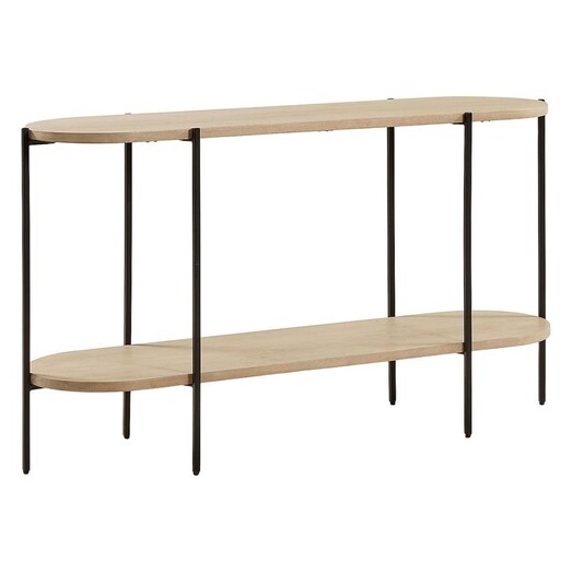 Picture of Tinser Console Table Wood Natural/Black Vida & Co.