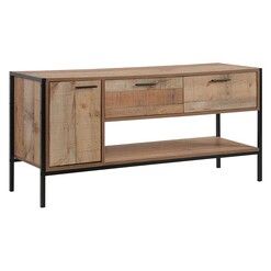 Picture of Tiona Entertainment Unit Metal Oak Rothbury Home