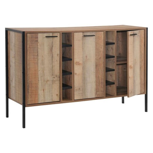 Picture of Tiona Wine Cabinet Metal Oak Rothbury Home Picture of Tiona Wine Cabinet Metal Oak Rothbury Home