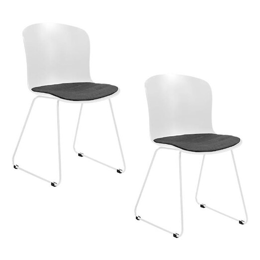 Picture of Tircher 3 Dining Chair (Set of 2) Plastic Grey Living by Design