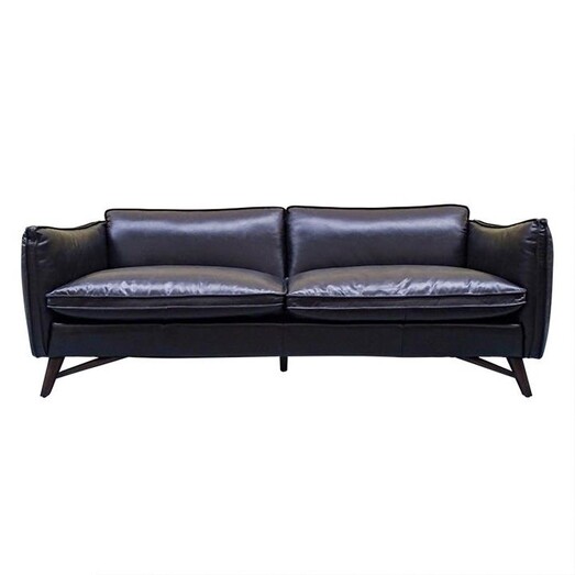 Picture of Tomares 3 Seater Sofa Leather Belon Black Searles Homewares