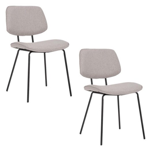Picture of Tommy Set of 2 Upholstered Dining Chairs Fabric Light Grey casabona Picture of Tommy Set of 2 Upholstered Dining Chairs Fabric Light Grey casabona