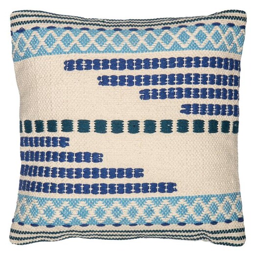Picture of Tonka Cotton Cushion in Blue by Emporium