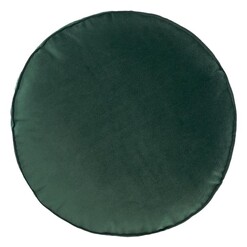 Picture of Toro Round Velvet Cushion in Green by Linen House