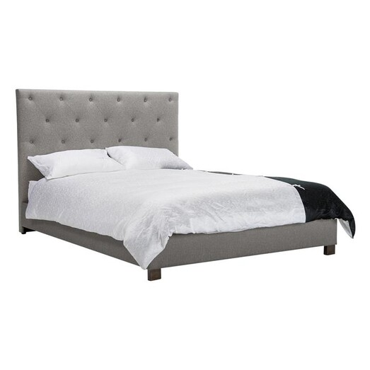 Picture of Triaca Upholstered Bed, Grey Fabric Beaumont & Braddock