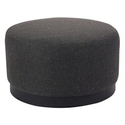 Picture of Tribeca Fabric Ottoman Size Medium in Dark Grey by D&D Design