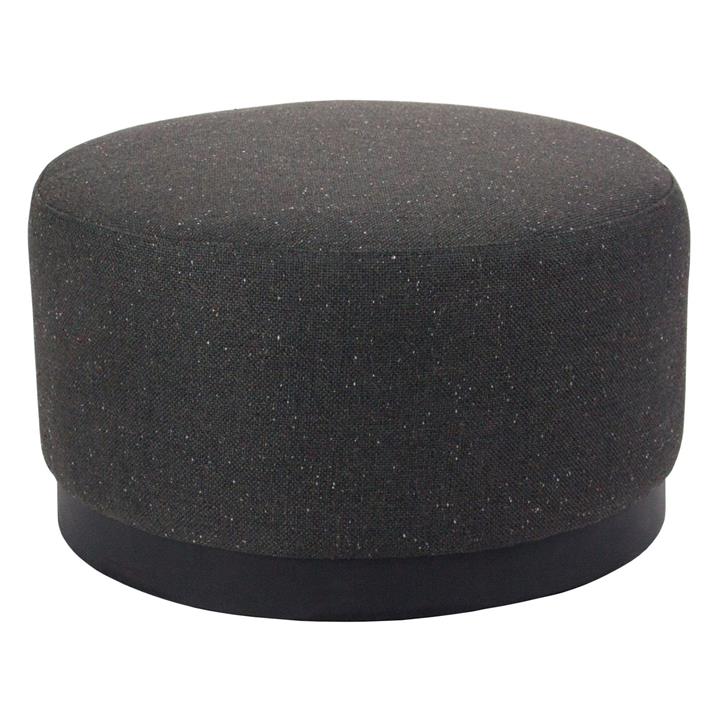 Picture of Tribeca Fabric Ottoman Size Medium in Dark Grey by D&D Design