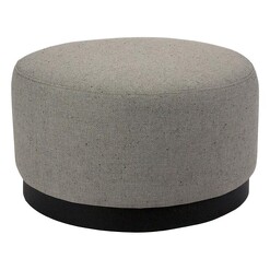 Picture of Tribeca Fabric Ottoman Size Medium in Grey by D&D Design