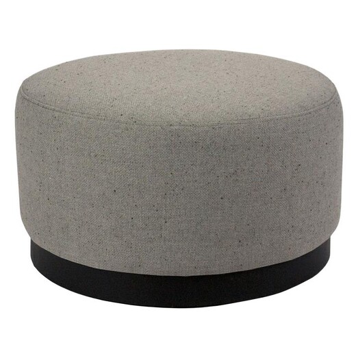 Picture of Tribeca Fabric Ottoman Size Medium in Grey by D&D Design