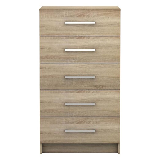 Picture of Tribecca Chest of 5 Drawers, Oak MDF Light Sonoma Oak Meubilair