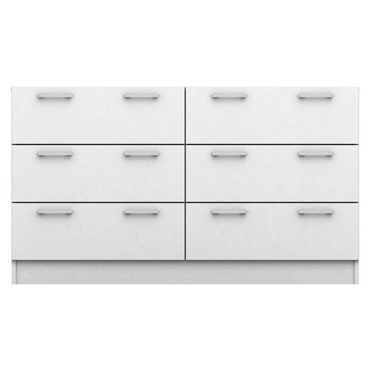 Picture of Tribecca Chest of 6 Drawers, White MDF Meubilair