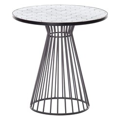 Picture of Trine Glass Mosaic Coffee Table Black/White Amalfi