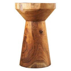 Picture of Tropica Wooden Side Table in Light Brown by SLH