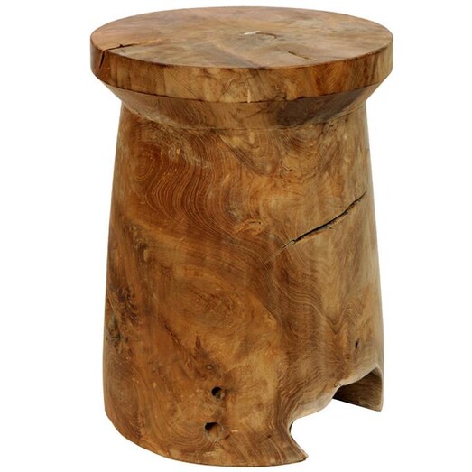 Picture of Tropica Woody Mushroom Stool in Light Brown by SLH