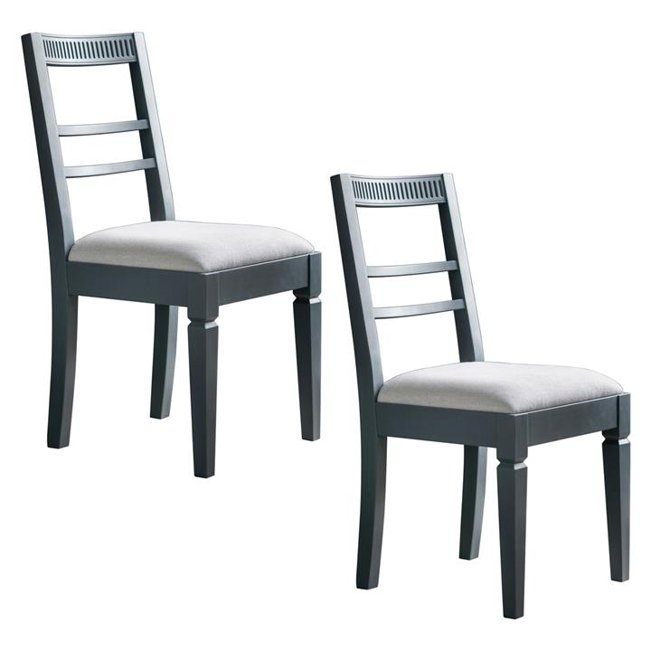 Picture of Tuha Dining Chair (Set of 2) Wood Green/Brown Castle Road Interiors