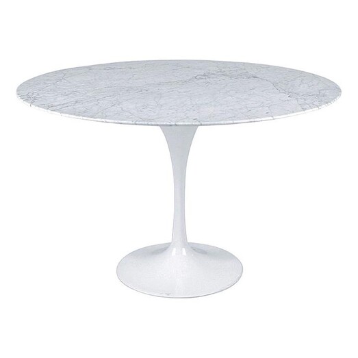 Picture of Tulip Replica Round Dining Table Marble White casabona Picture of Tulip Replica Round Dining Table Marble White casabona