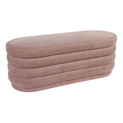 Picture of Twirl Panelled Bench Ottoman Polyester Assorted CAFE Lighting & Living