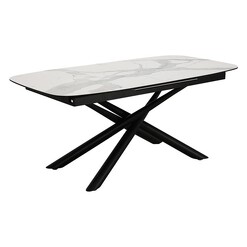 Picture of Ulrich Dining Table Glass Azure Bay Road Designs