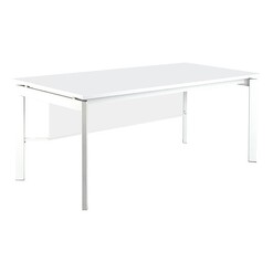 Picture of Uriegas Manager Desk with Modesty Panel Melamine White Huali