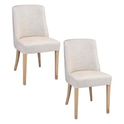 Picture of Valda Dining Chair (Set of 2) Wood Natural Homeflex