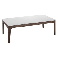 Picture of Valdi Coffee Table MDF White/Walnut Iniko