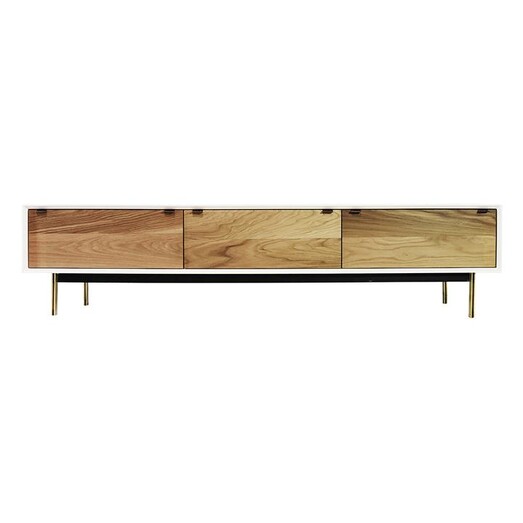Picture of Valencia TV 3 Door Cabinet MDF Oak/White Life Interiors