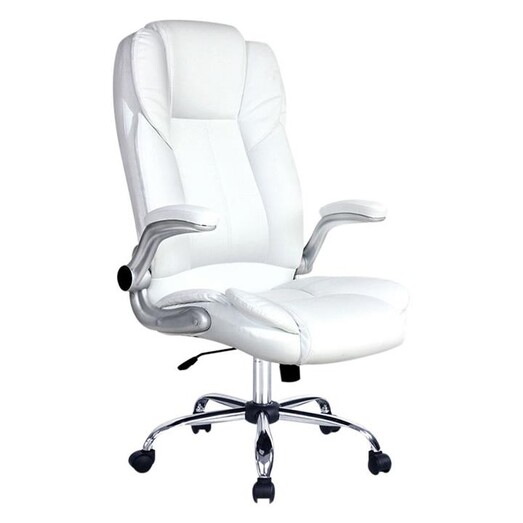 Picture of Valeriano Office Chair Faux Leather White Resort Living Picture of Valeriano Office Chair Faux Leather White Resort Living