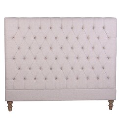 Picture of Valois Upholstered Bed Head Linen Natural Homeflex