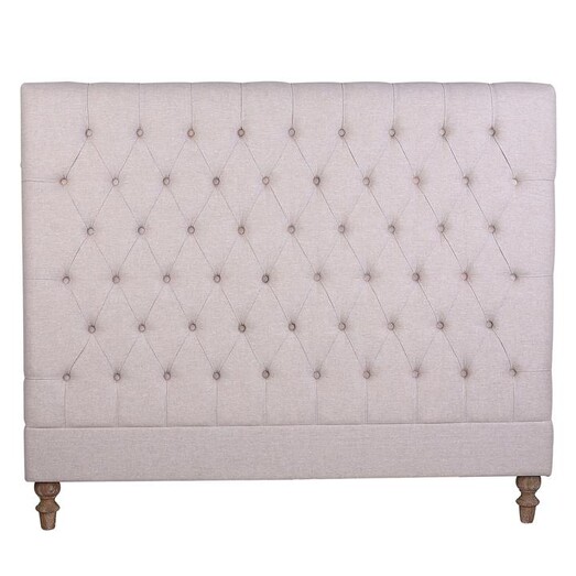 Picture of Valois Upholstered Bed Head Linen Natural Homeflex