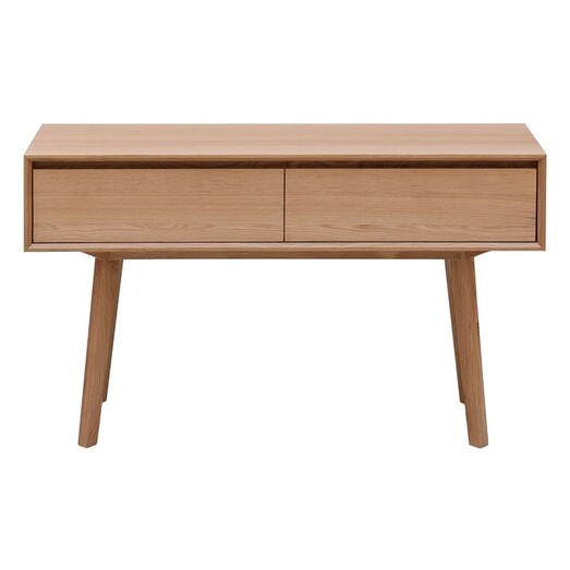 Picture of Vaney Oak Console Table White Oak Natural Beaumont & Braddock