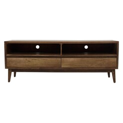 Picture of Varro Wood 2 Drawer Entertainment Unit Light Oak Dover Mason