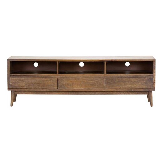 Picture of Varro Wood 3 Drawer Entertainment Unit Light Oak Dover Mason