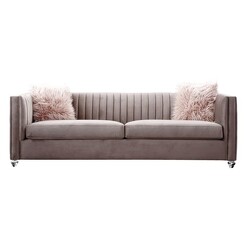 Picture of Varsace Velvet 3 Seater Sofa Champagne Future Classics Furniture