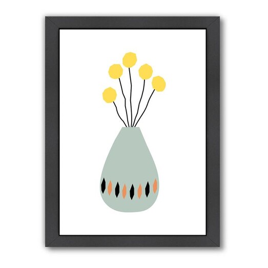 Picture of Vase Print Art Framed Print in 17445 by Americanflat