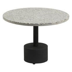 Picture of Veena Terrazzo Side Table Stone Grey/Black Vida & Co.