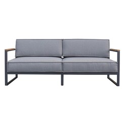 Picture of Vela Outdoor Sofa Fabric Black/Granite Satara