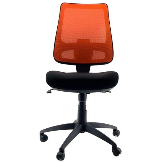 Picture of VELOX ORANGE Mesh Bump Seat Comfort & Perfect Base Office Task Computer Chair - Black & Orange