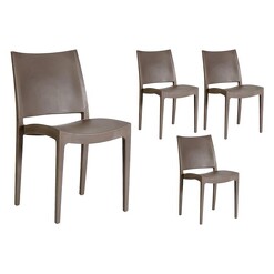 Picture of Venetia Dining Chair (Set of 4) in Brown by Dover Mason